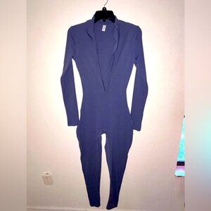 Stylish Blue Jumpsuit Size Medium NWOT